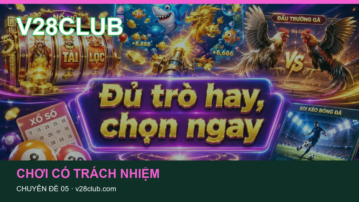 Hỏi đáp về Chơi có trách nhiệm: quy trình tự kiểm tra trên V28CLUB